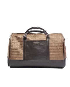The travel bag marron motif Égyptien 