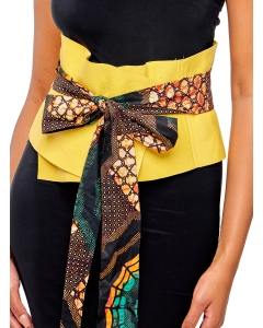 Yellow Leather Belt