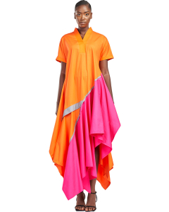 ROBE COTON ORANGE