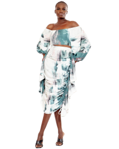 Spring Fling Ruched Skirt Set